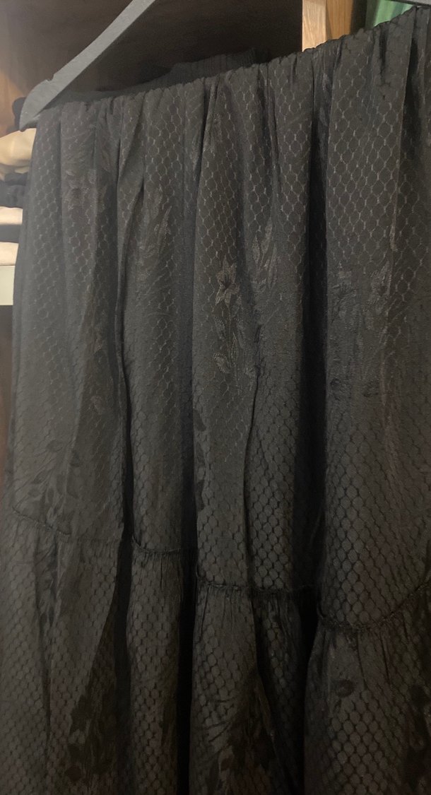 Kadın Siyah Piliseli Uzun Etek - Görsel 3