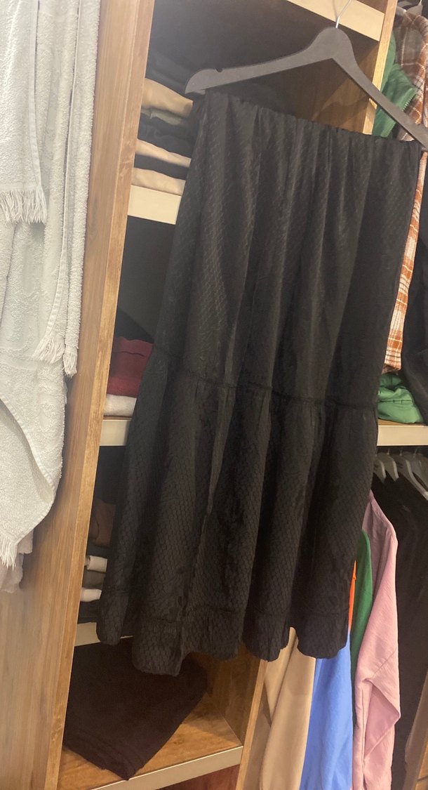 Kadın Siyah Piliseli Uzun Etek - Görsel 4