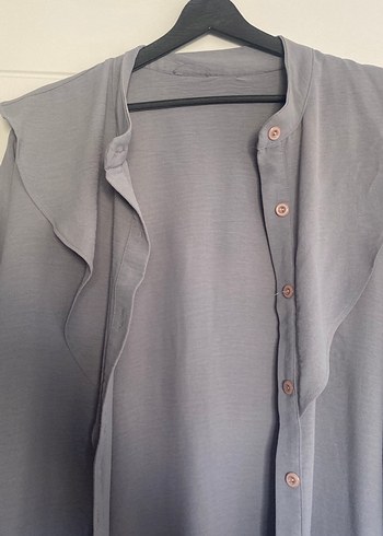 Düğmeli Gri tunik - Görsel 3