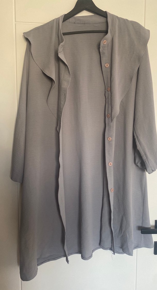 Düğmeli Gri tunik - Görsel 4