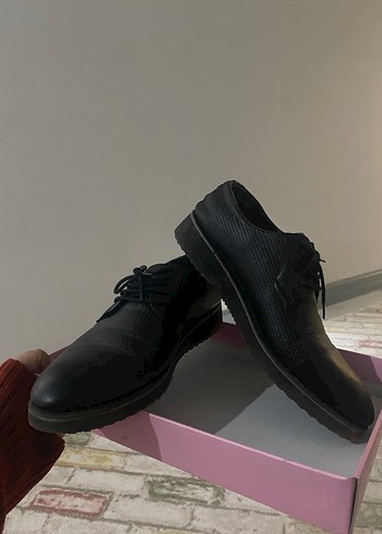 Siyah Erkek Klasik Ofis Ayakkabısı - Görsel 2