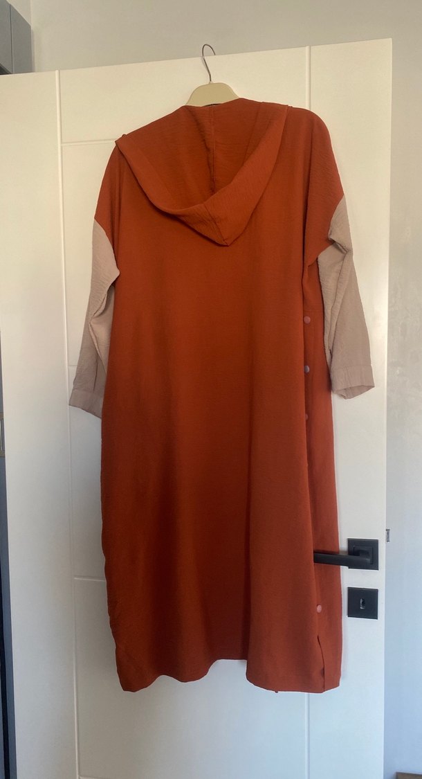 Uzun Kesim Rahat Kesim Kadın fermuarlı kap - Görsel 2