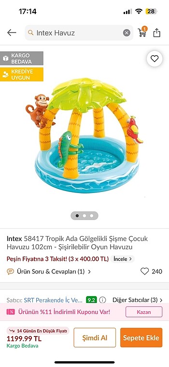 Intex şişme havuz