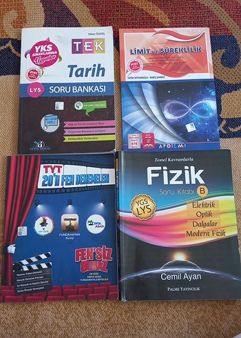 LYS Tarih ve Fizik Soru Bankaları ile Fen Denemeleri
