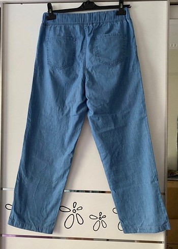 Lcw Kadın, Mavi, Denim, lastikli Pantolon - Görsel 4