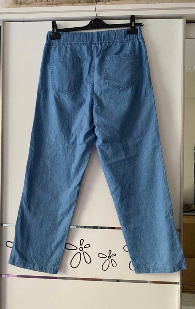 Lcw Kadın, Mavi, Denim, lastikli Pantolon - Görsel 4