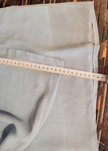 Açık Mavi Salaş Astarlı Kadın Pantolon - Görsel 8