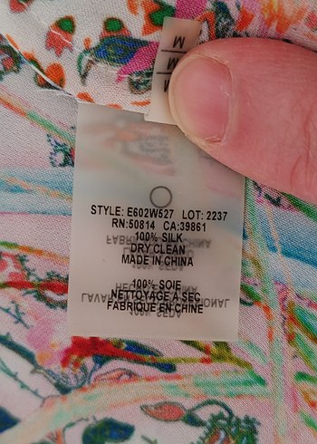 Bohem Çok Renkli Düğmeli Uzun Kollu Gömlek - Görsel 8