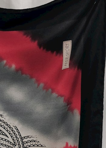 Siyah Kenarlı Aker Kadın Eşarp - Görsel 7