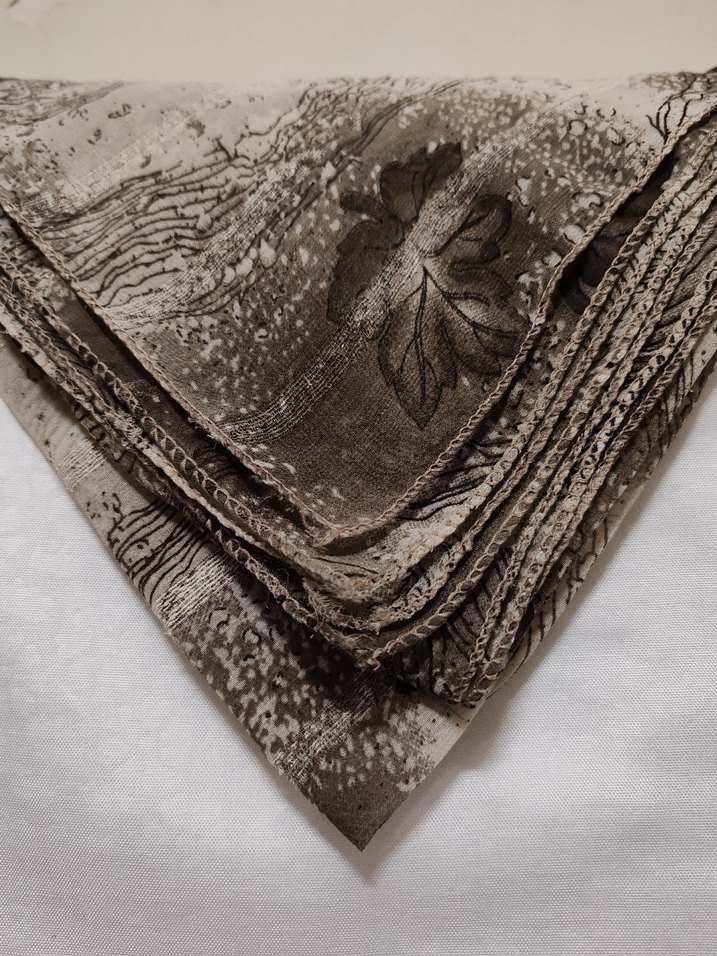 Gri Kahverengi Dökümlü Kadın Şal - Görsel 4