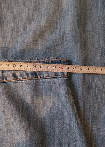 Mavi Denim Maxi Evaze Uzun Etek - Görsel 8