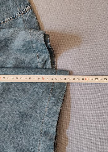Mavi Denim Maxi Evaze Uzun Etek - Görsel 10