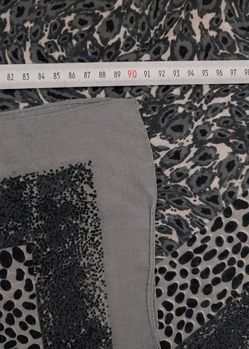 Bohem Gri Kadın Şal - Görsel 6