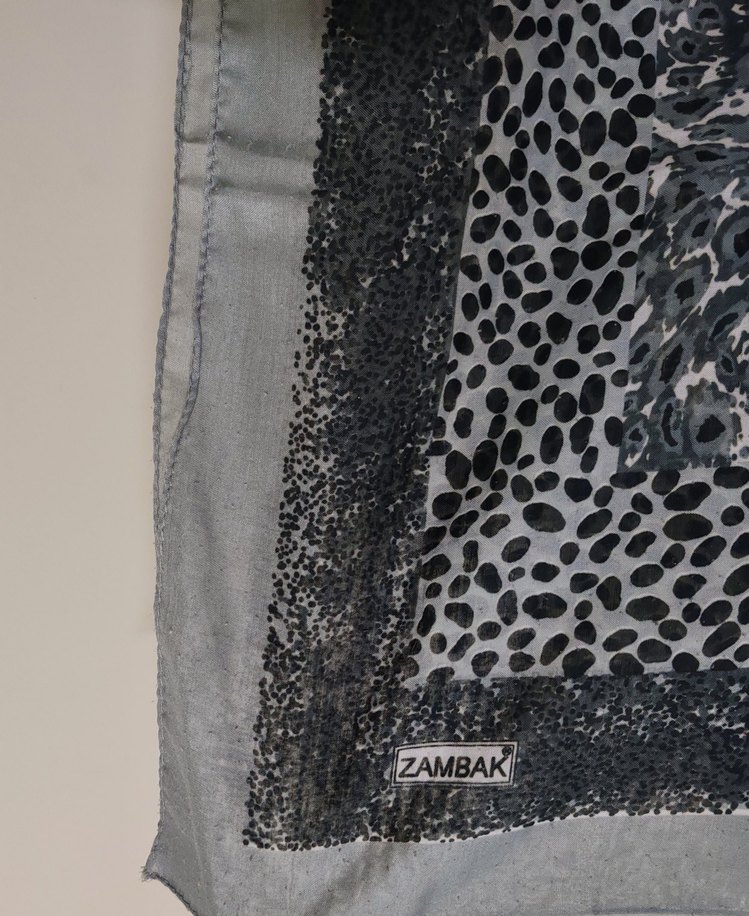 Bohem Gri Kadın Şal - Görsel 2