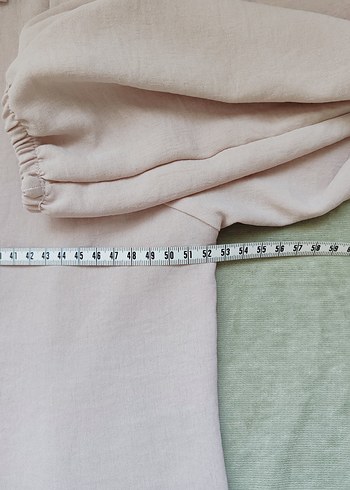 Bej Uzun Kollu Düğmeli Tunik - Görsel 7