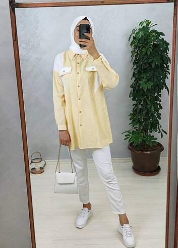 Diğer Gofre kumaş Milan Tunik
