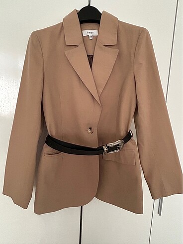 Twist Twist kemerli blazer ceket