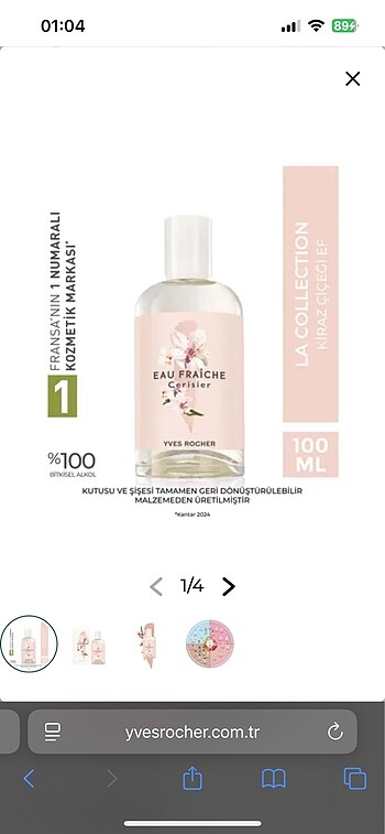 Yves Rocher Yvesroche la Collection - Kiraz Çiçeği parfüm