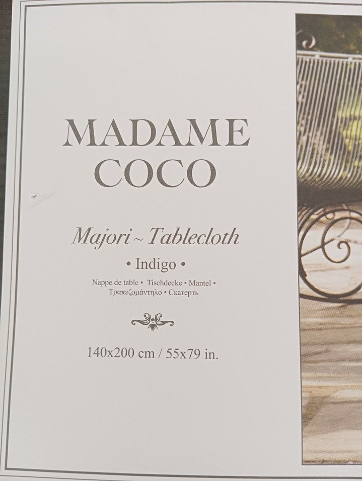 Madame  Coco PVC Masa Örtüsü - Görsel 4