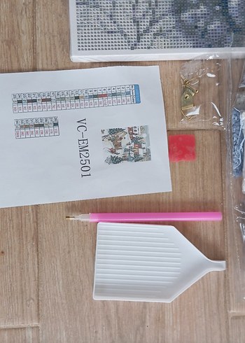 Kış Temalı Çok Renkli Elmas mozaik Puzzle - Görsel 6