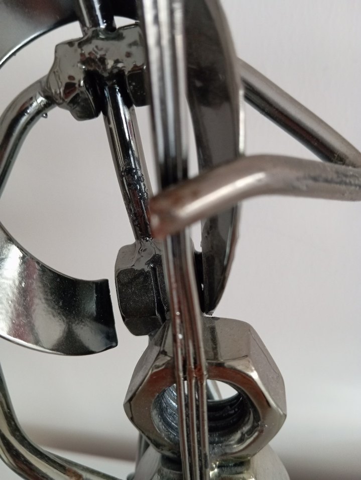 Gri Metal Müzisyen Figürin - Görsel 2