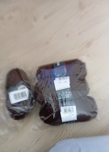 Kahverengi örgü ipi