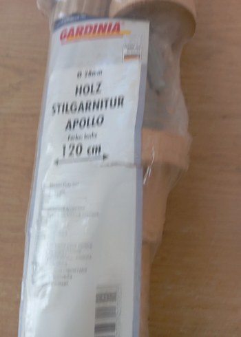 Bej Ahşap perde askısı - Görsel 3