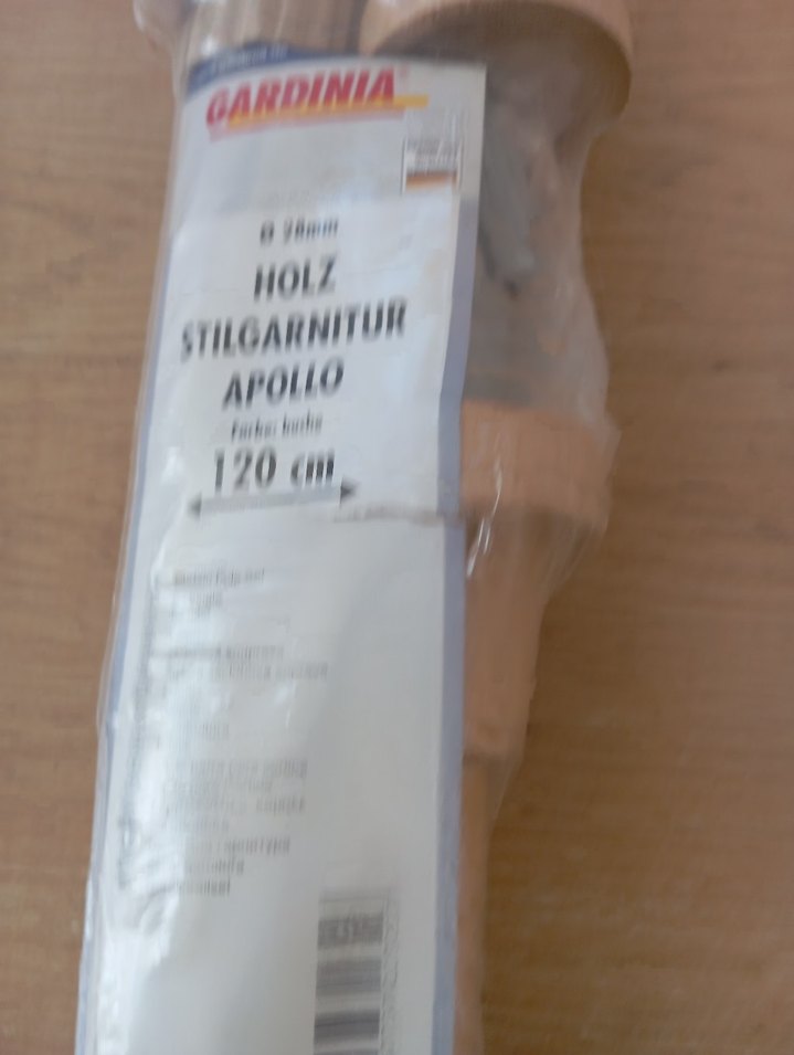 Bej Ahşap perde askısı - Görsel 3