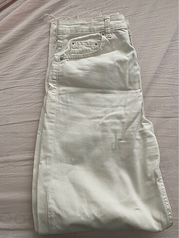 Stragiht Fit Pantolon 2 Adet Jean+Beyaz jean