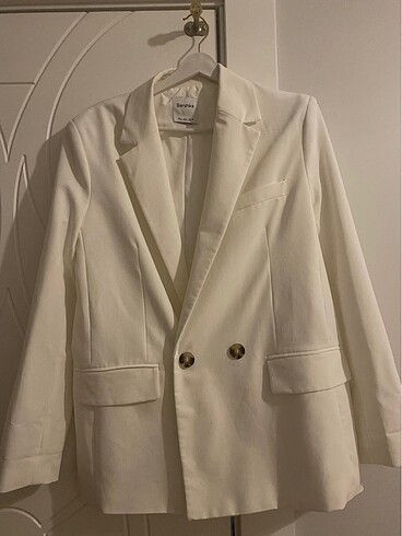 Bershka Berskha Blazer Ceket Ekru