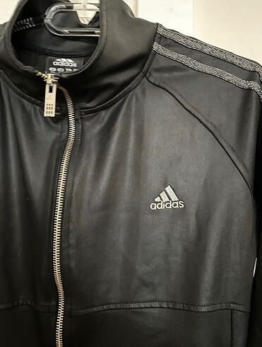 l Beden Adidas deri görünümlü eşofman üstü
