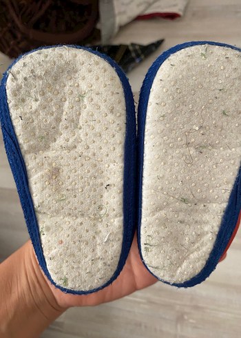 18 Beden Erkek Bebek İlk Adım Ayakkabısı Renkli