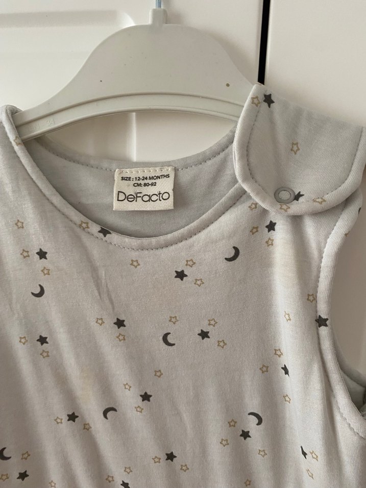 Gri Erkek Çocuk Askısız Uyku Tulumu - Görsel 3