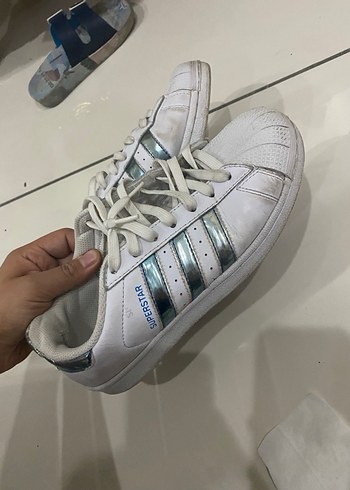 Beyaz Bağcıklı Kadın Spor Ayakkabı - Görsel 2