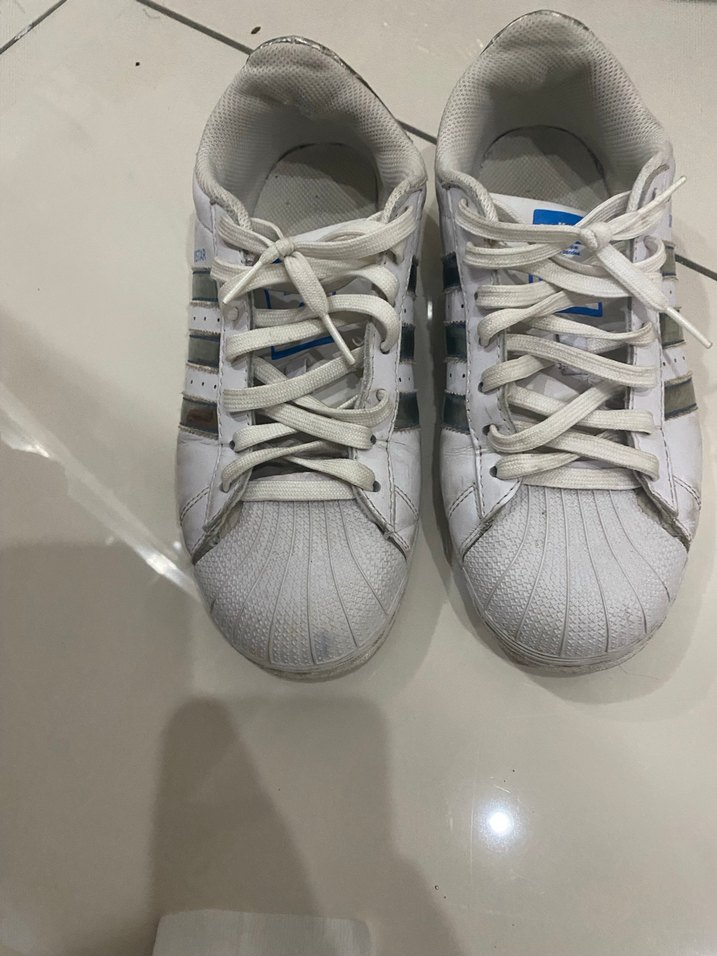 Beyaz Bağcıklı Kadın Spor Ayakkabı - Görsel 3