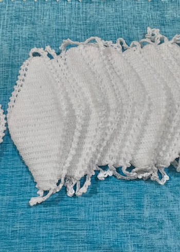 Beyaz Örgü Banyo Lifi - Görsel 3