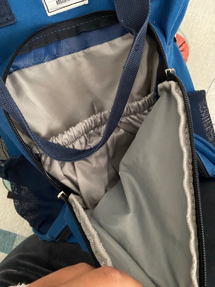 Koyu Mavi anne bebek çantası - Görsel 3