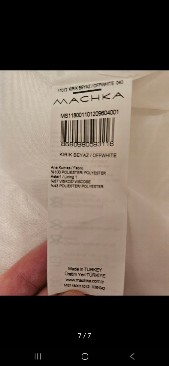 MACHKA BAYAN PARDÜSÜ&TRENÇKOT.L/40 BEDEN. YENİ&ETİKETLİ - Görsel 5