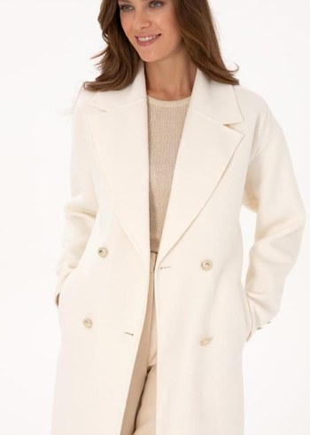 PİERRE CARDİN BAYAN KREM KAŞE KABAN.38 BEDEN  - Görsel 4