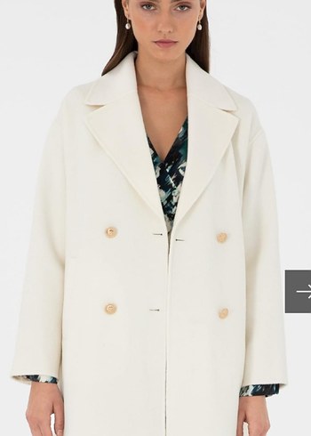 PİERRE CARDİN BAYAN KREM KAŞE KABAN.38 BEDEN  - Görsel 3