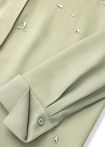 İPEKYOL Yeşil Kadın Uzun Kollu Takım Elbise.YENİ - Görsel 5