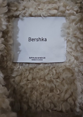 BERSHKA Süet Kürklü Midi Kadın Ceket - Görsel 2