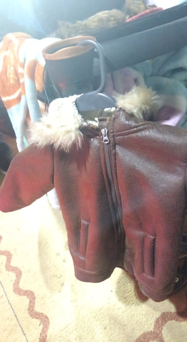 kapsonlu bebek deri montu - Görsel 2