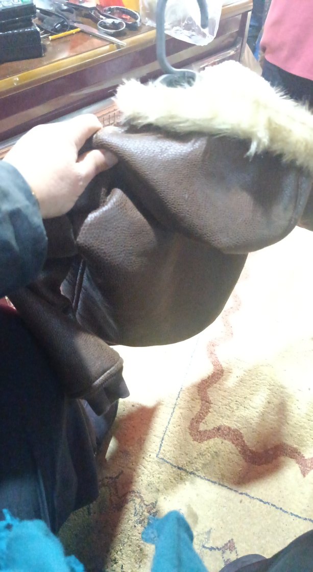 kapsonlu bebek deri montu - Görsel 4