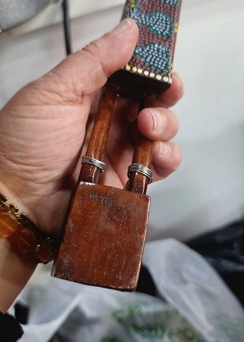 Afrika ahsap figür 41 cm - Görsel 6