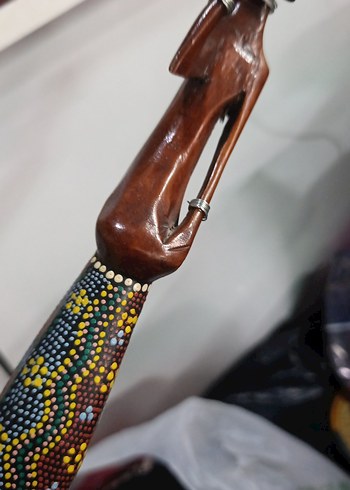 Afrika ahsap figür 41 cm - Görsel 4