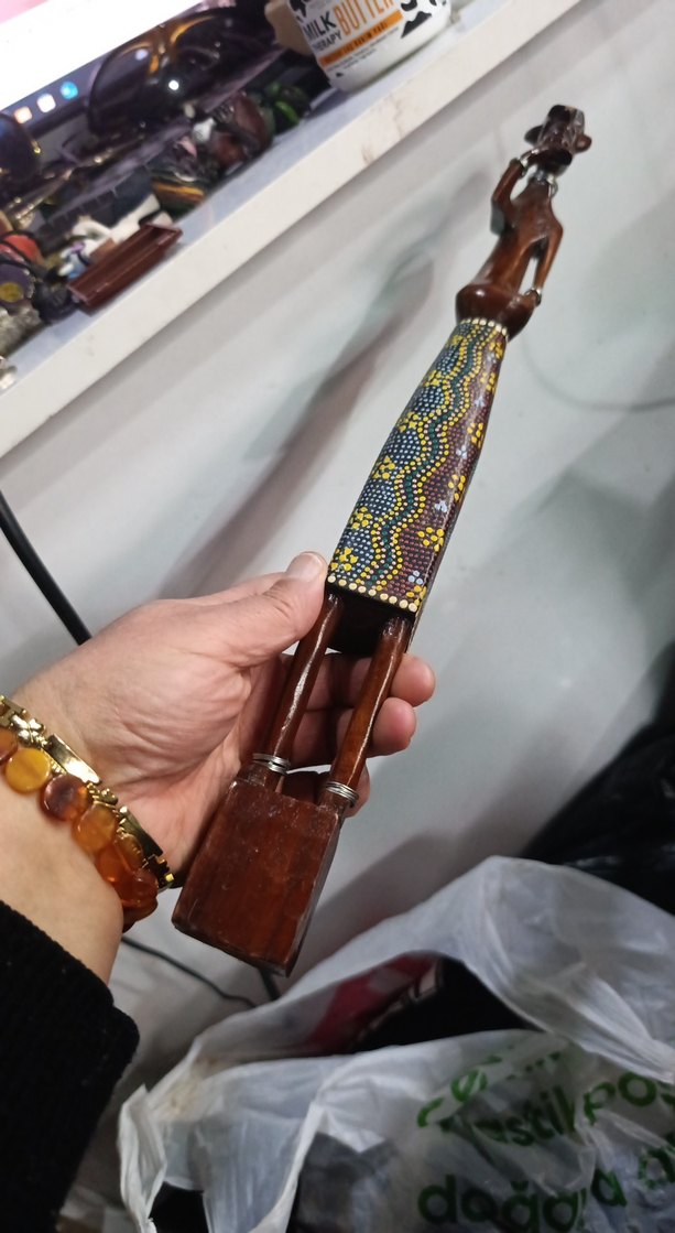 Afrika ahsap figür 41 cm - Görsel 2