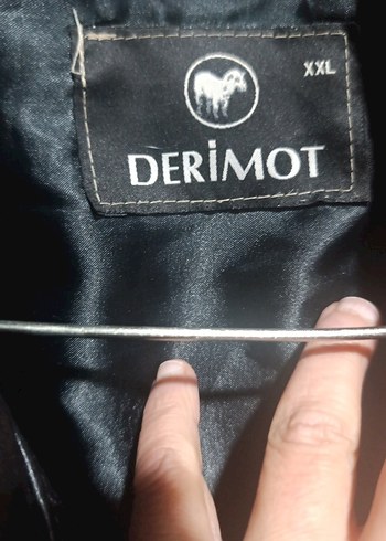 DERIMO Siyah Deri Erkek Biker Ceket - Görsel 4