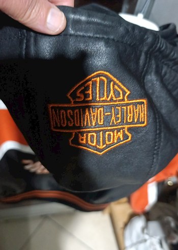 Harley Davidson orjinal deri cocuk montu - Görsel 4