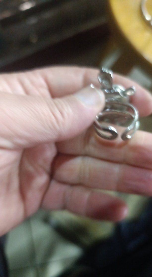 Renkli Payetli Kaplumbağa Figürlü Kadın Yüzük - Görsel 3